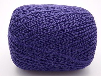 DEEP PURPLE COTTON YARN #10 CROCHET THREAD CLEA KNIT  