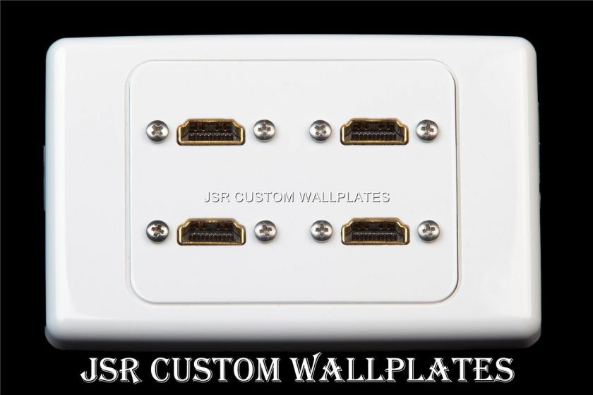 CLIPSAL QUALITY QUAD HDMI PLASMA or TV HIFI WALL PLATE  