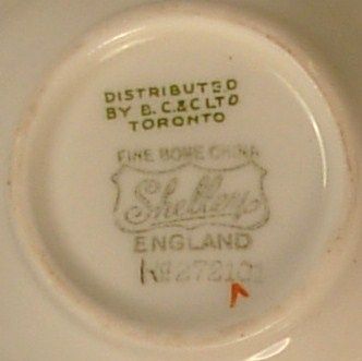 SHELLEY ENGLAND DAINTY WHITE CUP & SAUCER GOLD TRIM  