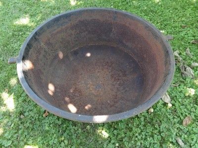   Cauldron Pot 34 W 100 YRS OLD Anoka MN NO SHIPPING, NOT FOR COOKING