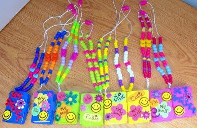 NEW 8 Notebook/Diary Clasp Necklaces Girl Party Favors  