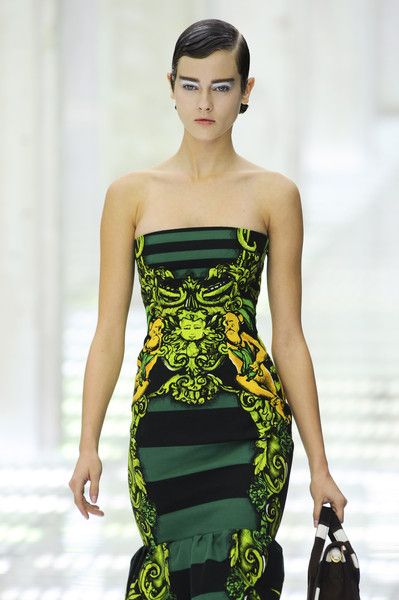 PRADA/Miu Miu S/S 2011 RUNWAY Shimmering Brocade Strapless Dress IT38 