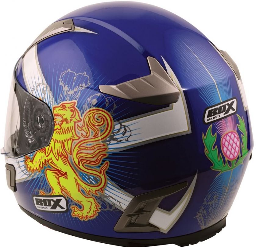 BOX BZ 1 SALTIRE MOTORCYCLE MOTORBIKE HELMET X LARGE  