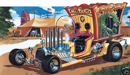 Monogram 124 Tom Daniel Circus Wagon Plastic Model Kit  