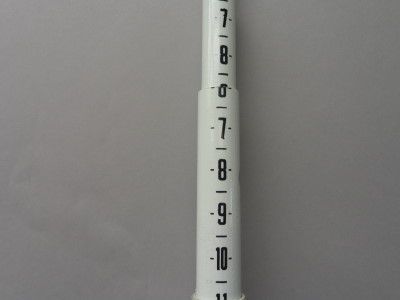    25 FIBERGLASS ROUND SURVEY MEASURING RULER ROD 25 TELESCOPIC  