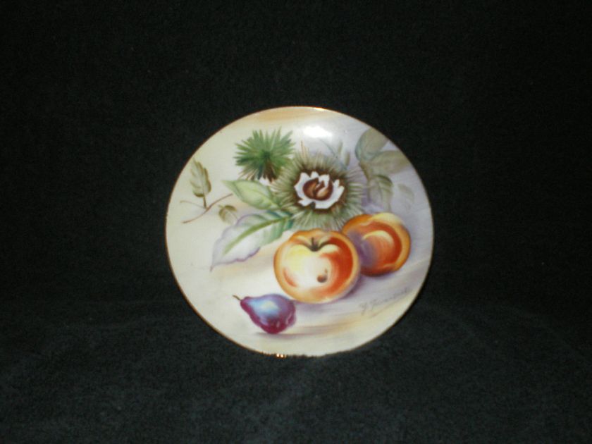 UCAGCO China Signed Decorator Fruit Plate with/wall hanger 