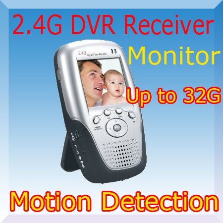 Wireless Portable AV Record DVR Monitor Motion Detect  