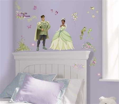 59 New PRINCESS AND THE FROG WALL DECALS Disney Tiana Naveen Stickers 