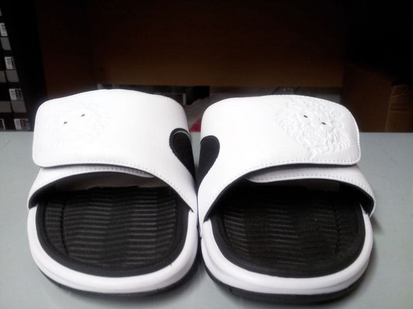   Nike Air LeBron Slide White Black Freegum Scarface Slippers QS  