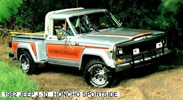 1982 JEEP ~ J 10 HONCHO SPORTSIDE (~)) MAGNET  