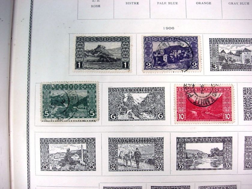 US/WW, CHINA, 1000+ Stamps in 1911 Scott International(1901 1908)No 