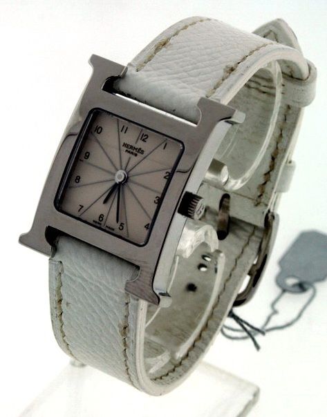 Hermes Stainless Steel Ladies H Watch.  