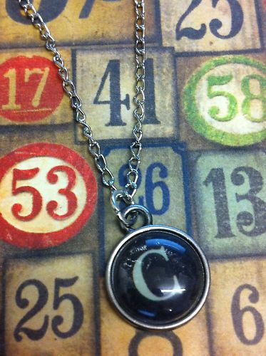 TYPEWRITER KEY NECKLACE INITAL VINTAGE STEAMPUNK  