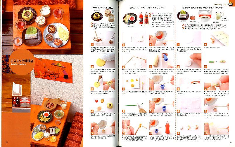 Doll house miniature shop Japanese craft book  