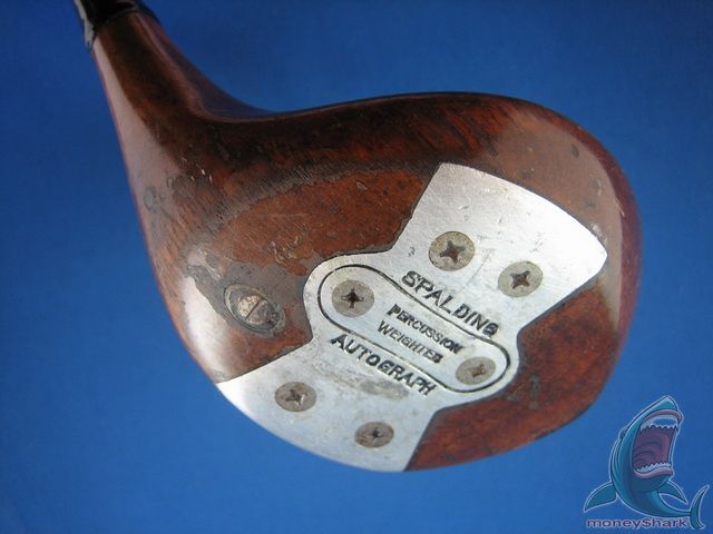 WOOD SPALDING JIMMY THOMSON AUTOGRAPH GOLF CLUB  