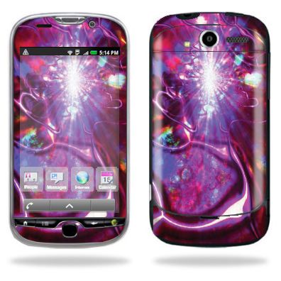 Protective Vinyl Skin Decal for HTC myTouch 4G T Mobile Crimson Trip 