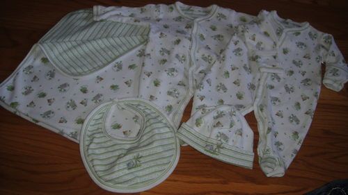 BOUTIQUE KISSY KISSY NB 0 3 HIPPO 5PC BLANKET OUTFITS  