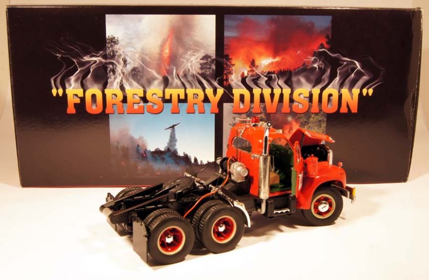 KK First Gear #49 0109 1960 Mack B 61 Tractor w/Lowboy Forestry Div 