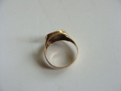 Vintage 14K Gold Ring With a Lion? Dog? Coyote? Face 2.8 Grams Not 