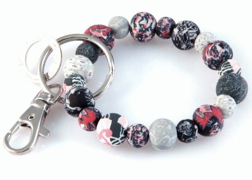 VIVA BEADS CLAY CLIP KEYCHAIN BRACELET FALL 2011 NWT  