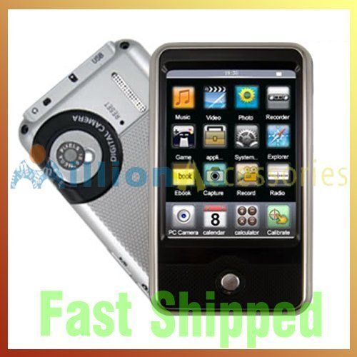   Fashion Gift Touch Screen  MP4 Video FM Player Camera Fast USA