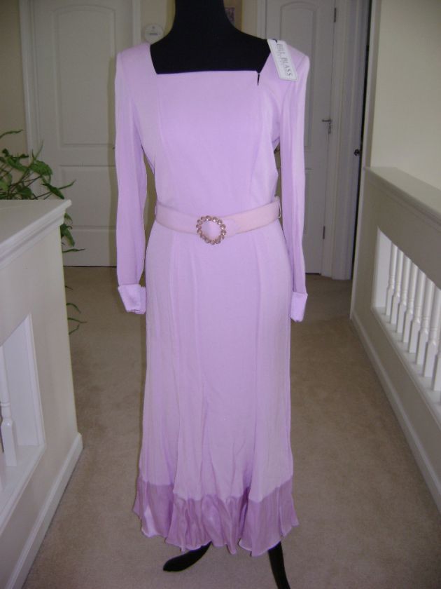 BILL BLASS VINTAGE LAVENDER DRESS, SIZE 8  