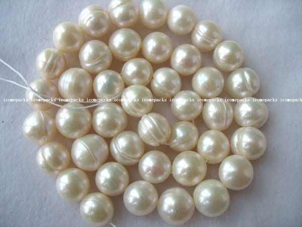 charming AA 15 9 10mm white round freshwater pearl  