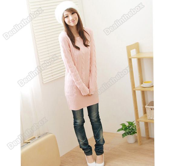 New Korea Style Womens Girls Fashion Warm Designed Scoop Neck pullover 