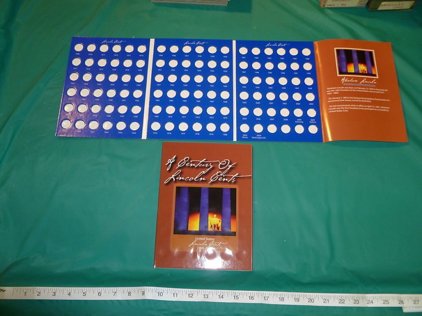 CENTURY OF LINCOLN CENTS FOLDER, 1909 2009  