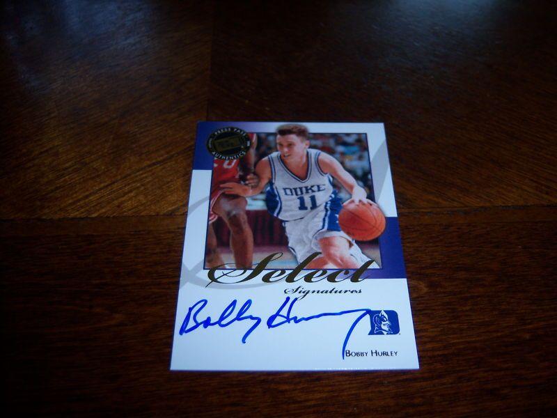 BOBBY HURLEY DUKE PRESS PASS LEGENDS/COA SIGNED CARD  