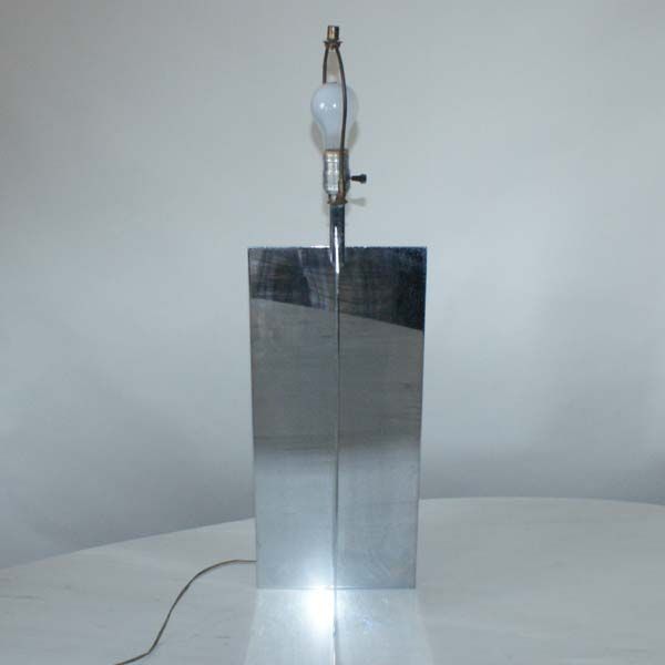 Mid Century Modern Kovacs Stainless Table Lamp Lighting  