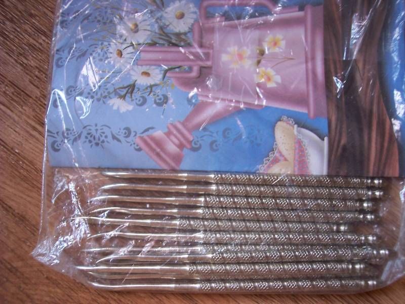 LOT OF 12 NEW METAL NUT PICKS 4 3/4 INCH LONG  