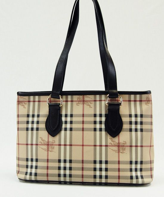 Burberry AUTH Check Print Haymarket Regent Tote Shopper Classic Bag 