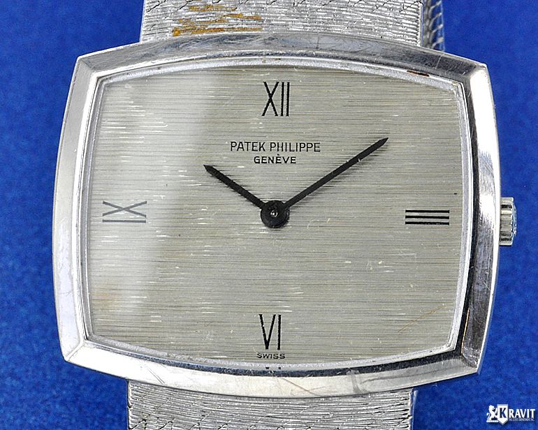 Rare 18K White Gold Patek Philippe Ref 3528/1 C.1970  