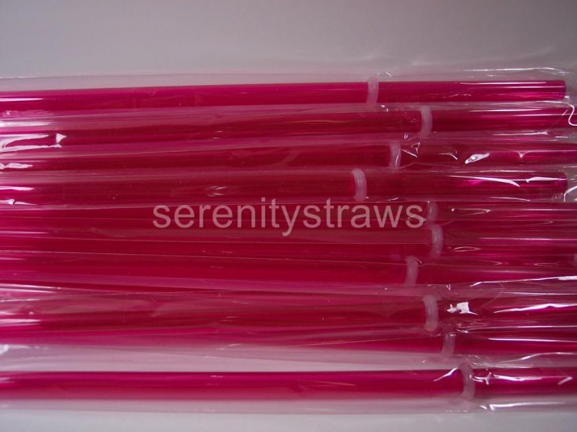 Your Choice 9 or 10 1/2 BPA Free Acrylic Straws, 10 Colors, Sealed 