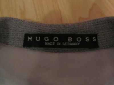 This is a gray designer Hugo Boss linen suit jacket. It comes new with 