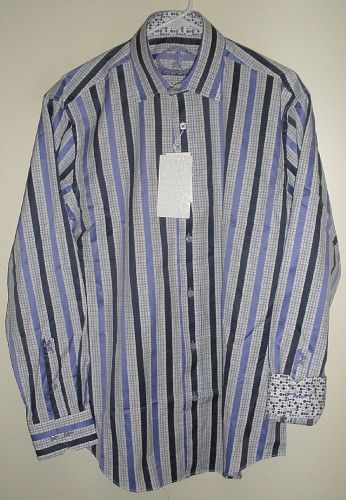 NWT New BUGATCHI long sleeve shirt, platinum, L, $145  