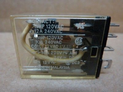 Omron Relay LY2, 12 VAC Coil #27564  