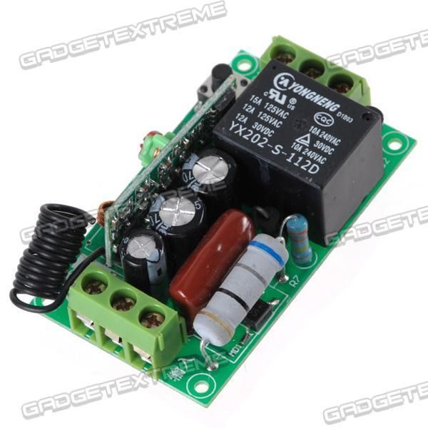 1CH RF Wireless Relay Remote Control Controller Module 315MHz 220V 