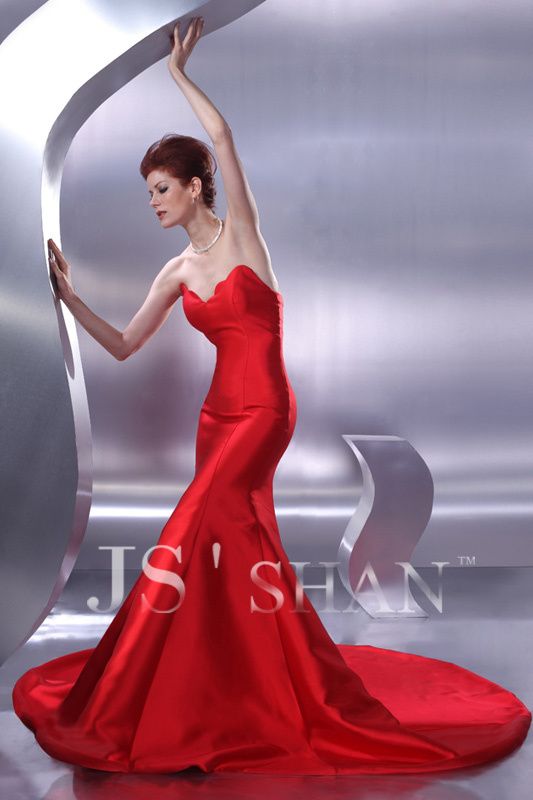 JSSHAN 2011 Hot Celebrity Mermaid Prom Evening Dress  