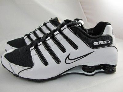 NEW MENS NIKE SHOX NZ 378341 038 BLACK/WHITE BLACK  