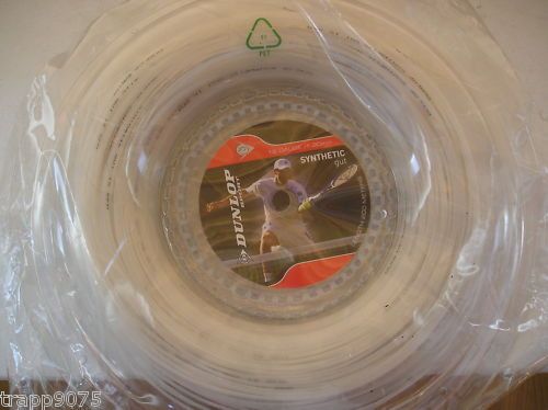 Dunlop Synthetic Gut 16 White Tennis String 660 Reel  