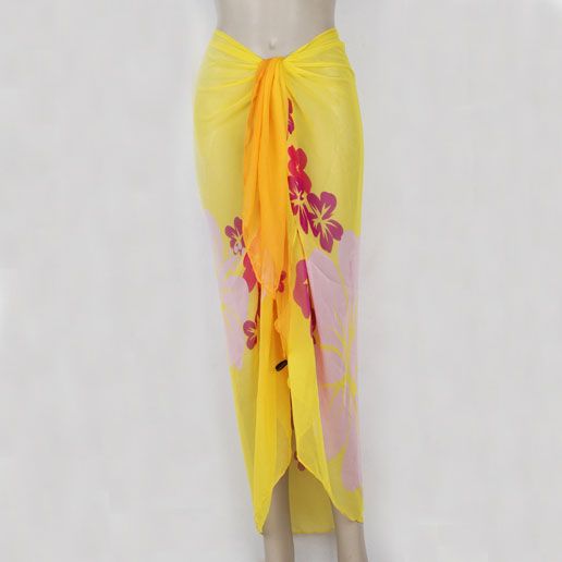 New Chiffon Sexy Wrap Dress Sarong Beach Cover Up Scarf  