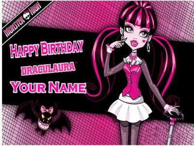 Monster High Cup Cake Toppers