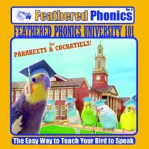 Feathered Phonics 9 Teach your bird to talk/Free perch  
