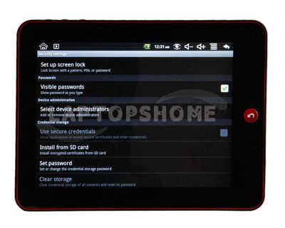 Touchscreen Tablet PC MID Google Android 2.2 OS WiFi  