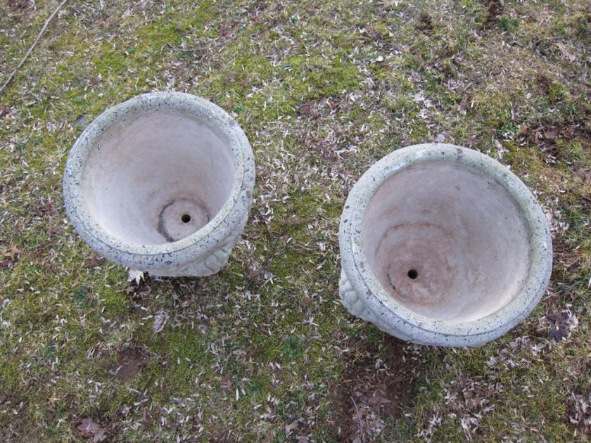 Pair of Nina Studio Quakertown, PA Concrete Planters  