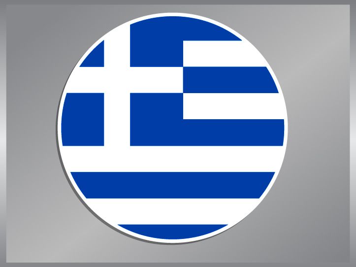 Greek Flag vinyl decal Greece Car Bumper Sticker  