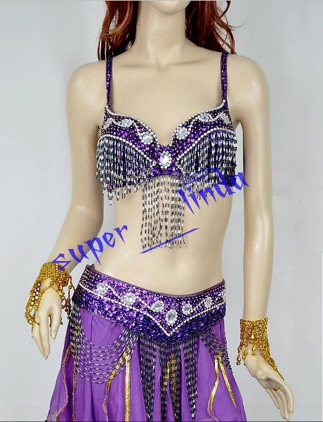 New Belly Dance Costum Handmade Hip Scarf Belt 6 colour  