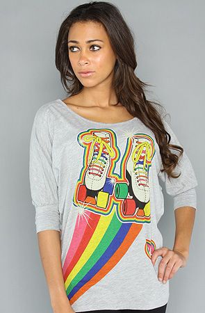 NEW HARAJUKU Cute LOVERS ROLLER DISCO T Shirt XS S M L  